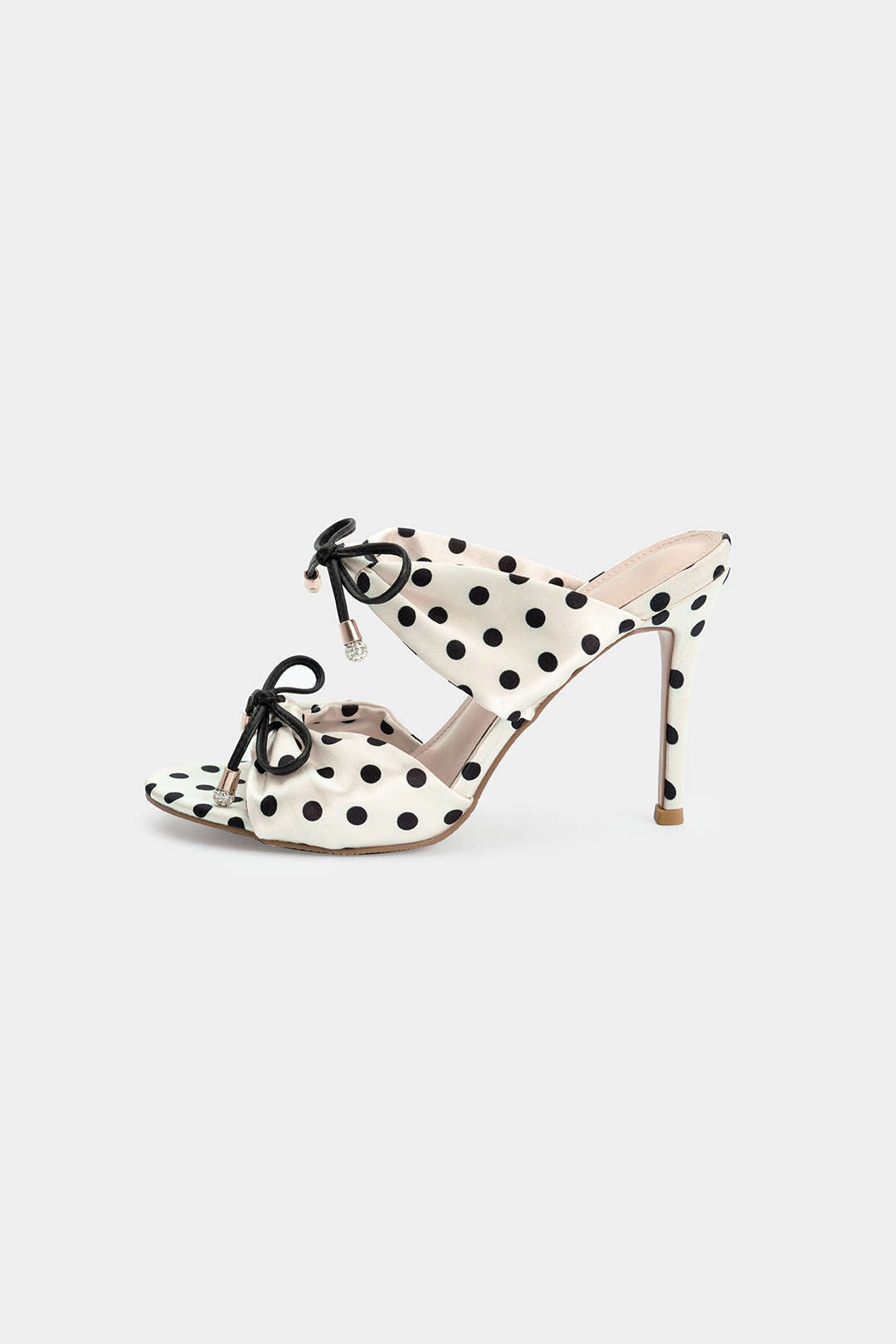Polka Dots Bow Open Toe Sandals