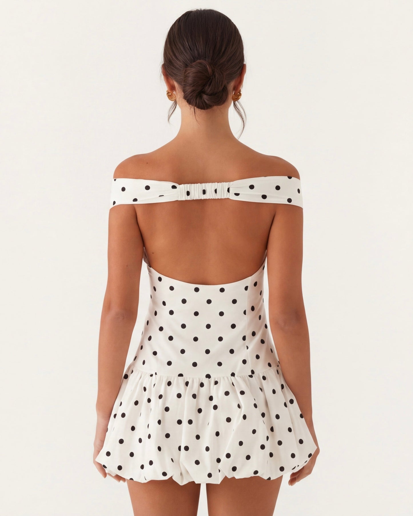Vestido corto de Lunares